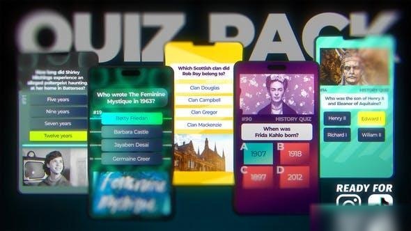 Videohive Quiz Pack for TikTok Openers template preview