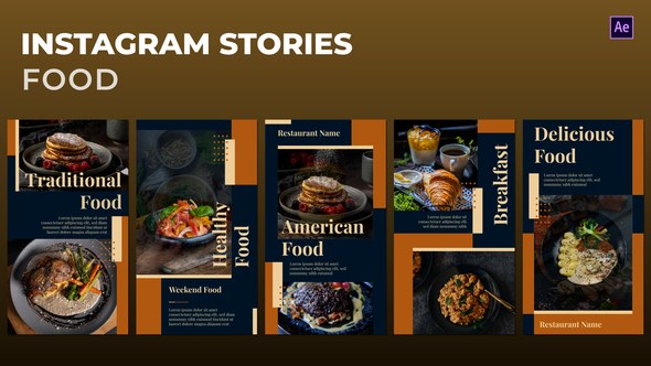Videohive Food Instagram Stories 46781342 Product Promo template preview
