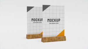Videohive Table Tants Mockup Video Displays template preview