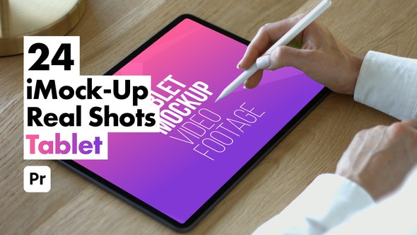 iMock-Up Real Tablet for Premiere Pro Premiere Pro template preview