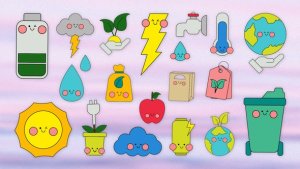 Videohive Sticker Pack - Ecology Doodle Kawaii After Effects Project Template Elements template preview