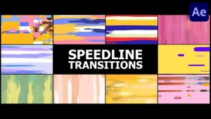 Videohive Seamless Speedline Transitions | After Effects Elements template preview