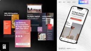 Videohive Stylish Instagram Stories 44872661 Video Displays template preview