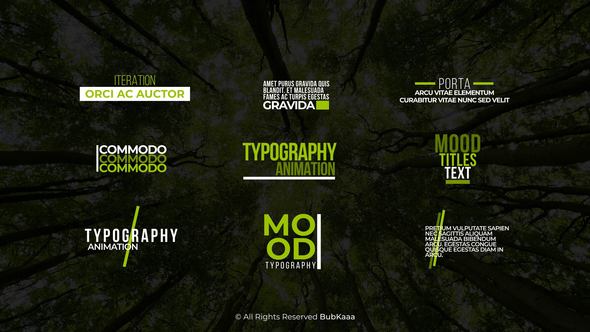 Videohive Minimal Titles for After Effcets Titles template preview