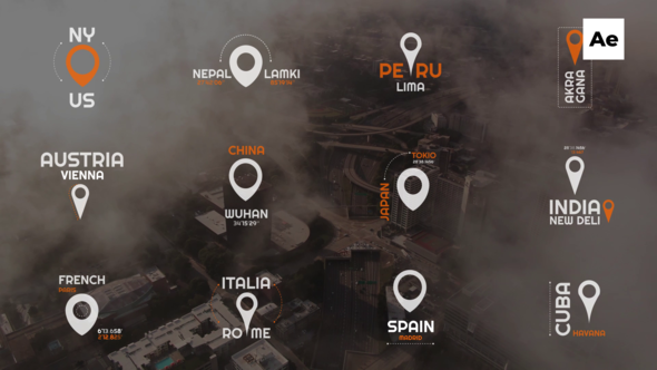 Videohive Location Titles 46648994 Elements template preview