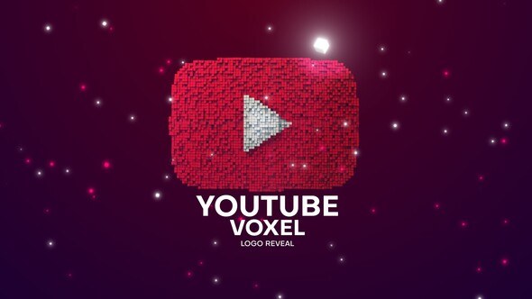 Videohive Youtube Voxel Pixel Logo Reveal Logo Stings template preview