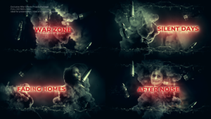 War Zone Cinematic Titles Titles template preview