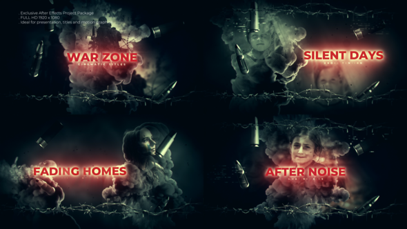 War Zone Cinematic Titles Titles template preview