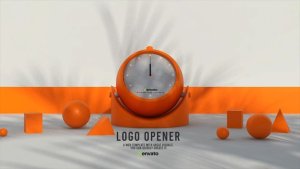 Videohive 3D Clock Logo Logo Stings template preview