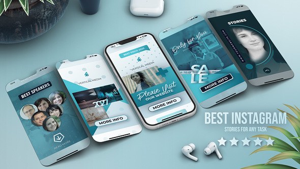 Videohive Vertical Reels Online Educational Course Promo - E-Learning Instagram Stories Reels TikTok Shorts Video Displays template preview