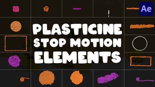 Videohive Plasticine Stop Motion Elements | After Effects Elements template preview