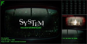 Videohive Matrix Monitors Openers template preview