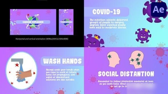 Videohive Coronavirus Explainer for After Effects Openers template preview