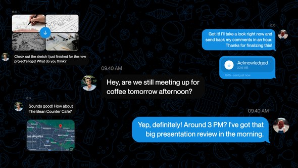 Videohive Telegram Chat Message UI Openers template preview