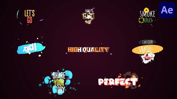 Videohive Smoke Titles for After Effects Titles template preview