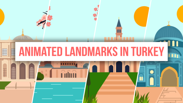 Videohive Animated Landmarks In Turkey Ramadan template preview