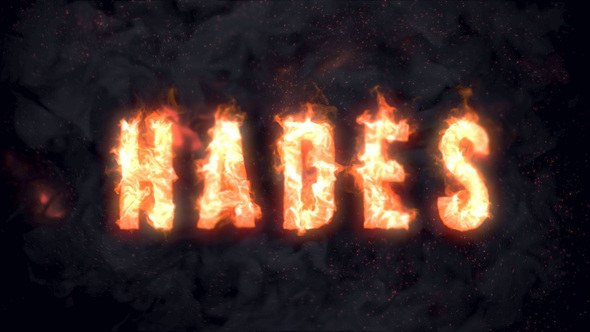 Videohive Hades - Animated Fire Typeface Titles template preview