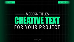 Videohive Modern Titles Pack 40580375 Titles template preview