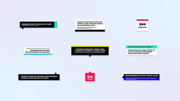 Videohive Stylish Call Outs For After Effects Titles template preview