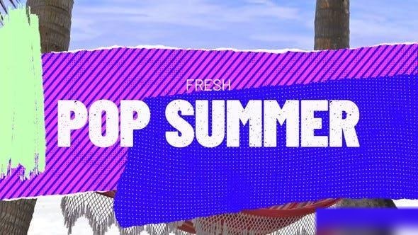 Videohive Fresh Pop Summer Opener Openers template preview