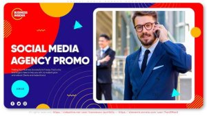 Videohive Social Media Agency Promo Video Displays template preview