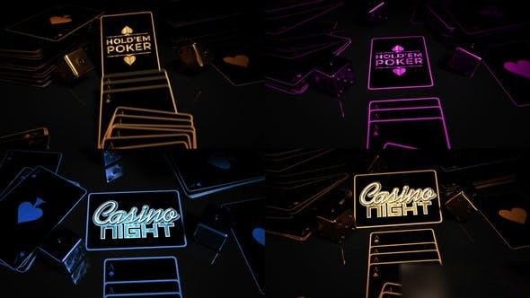 Videohive Playing Cards Casino Logo Reveals 43967885 Openers template preview
