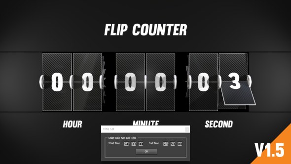 Videohive Flip Clock Pack Element 3D Elements template preview