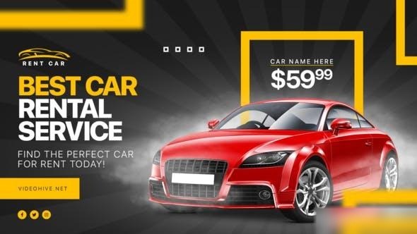 Videohive Car Rental Promo Openers template preview