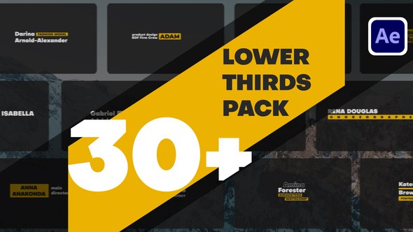 Videohive Lower Thirds Pack 49151030 Elements template preview