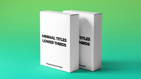 Minimal Logo Titles Video Displays template preview