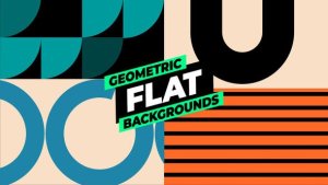 Videohive Geometric Flat Backgrounds Elements template preview