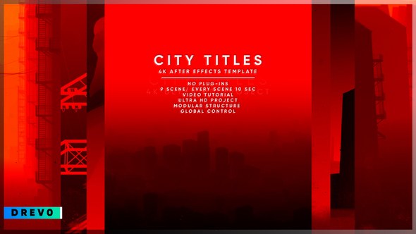Videohive City Titles Sequence/ Cinematic/ Art/Netflix/ Strikes Against Racism/ USA/ Politics/ Police/ Crime I Titles template preview