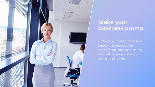 Clean Corporate Promo Video Displays template preview