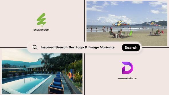 Videohive Search Bar Logo & Image | 4K Elements template preview