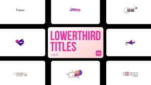 Videohive Lowerthird Titles 13 for After Effects Titles template preview