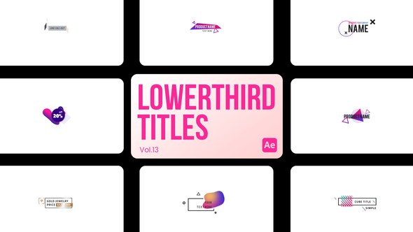 Videohive Lowerthird Titles 13 for After Effects Titles template preview