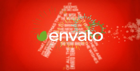 Kinetic Type Christmas Greetings Video Displays template preview