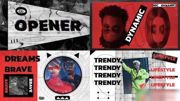 Videohive Trendy Abstract Opener