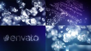 Videohive Diamonds Logo Reveal Logo Stings template preview