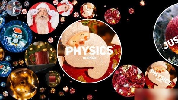Videohive New year Physics Opener