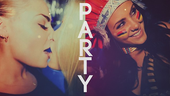 Party Slideshow Video Displays template preview