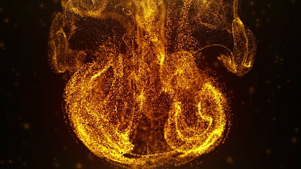 Videohive Flowing Particles Drop Logo Logo Stings template preview