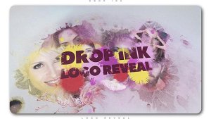 Videohive Drop Ink Logo Reveal Logo Stings template preview
