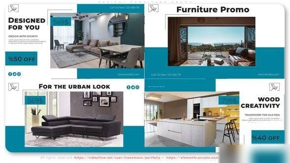 Videohive Basic Furniture Promo Openers template preview