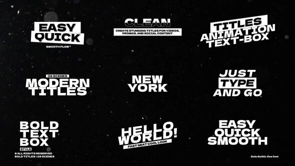 Videohive Big Text Titles | After Effects Titles template preview