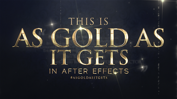As Gold As It Gets - Awards Broadcast Package Video Displays template preview