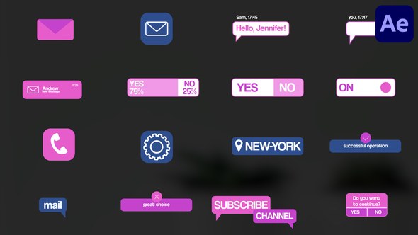 Videohive App Banners And Icons for After Effects Titles template preview