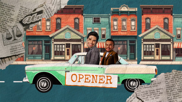 Videohive Paper Collage Art Intro | Podcast Intro Video Displays template preview
