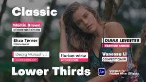 Videohive Classic Lower Thirds Elements template preview