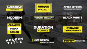 Videohive Modern Titles | AE 43897419 Titles template preview